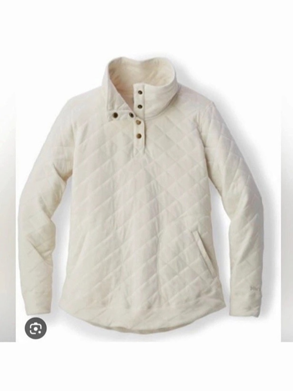 Marmot Annie Quilted Pullover White Small